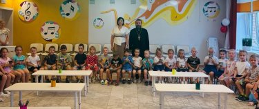 22 августа 2025 г. настоятель храма преподобного Серафима Саровского г. Липецка протоиерей Сергий Гришин посетил детский сад №4 «СтартУм» г. Липецка.